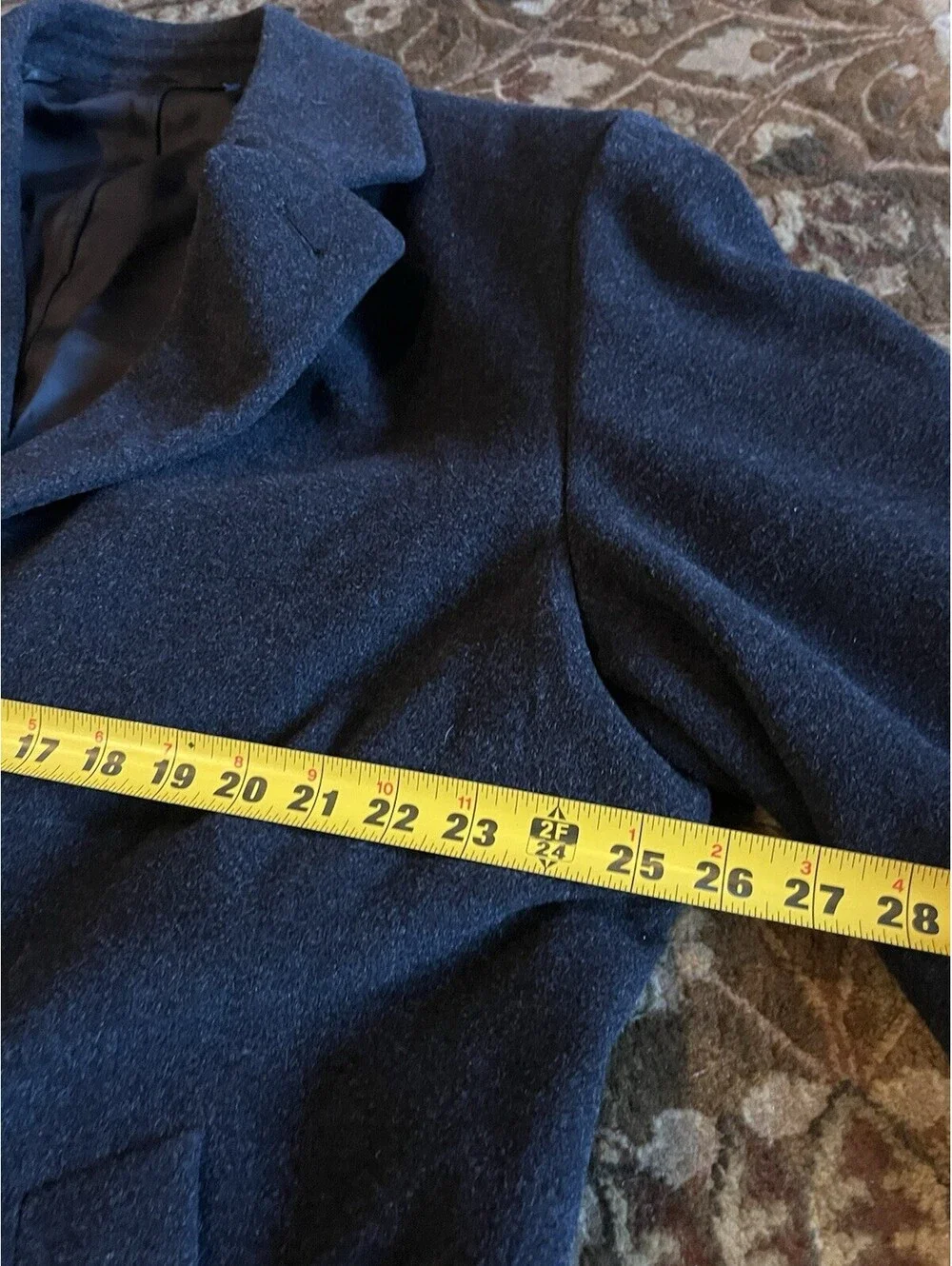 Vintage Hugo Boss De Tomaso Wool Overcoat Black Made in Germany Men’s XL